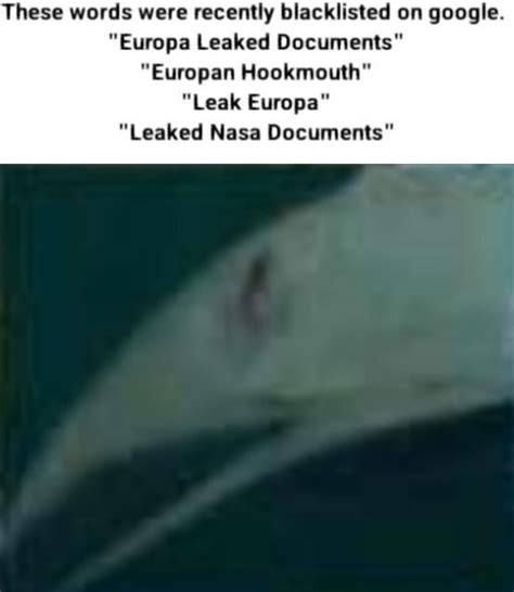 europan hookmouth|europa life leak is literally just a bone thresher lmao